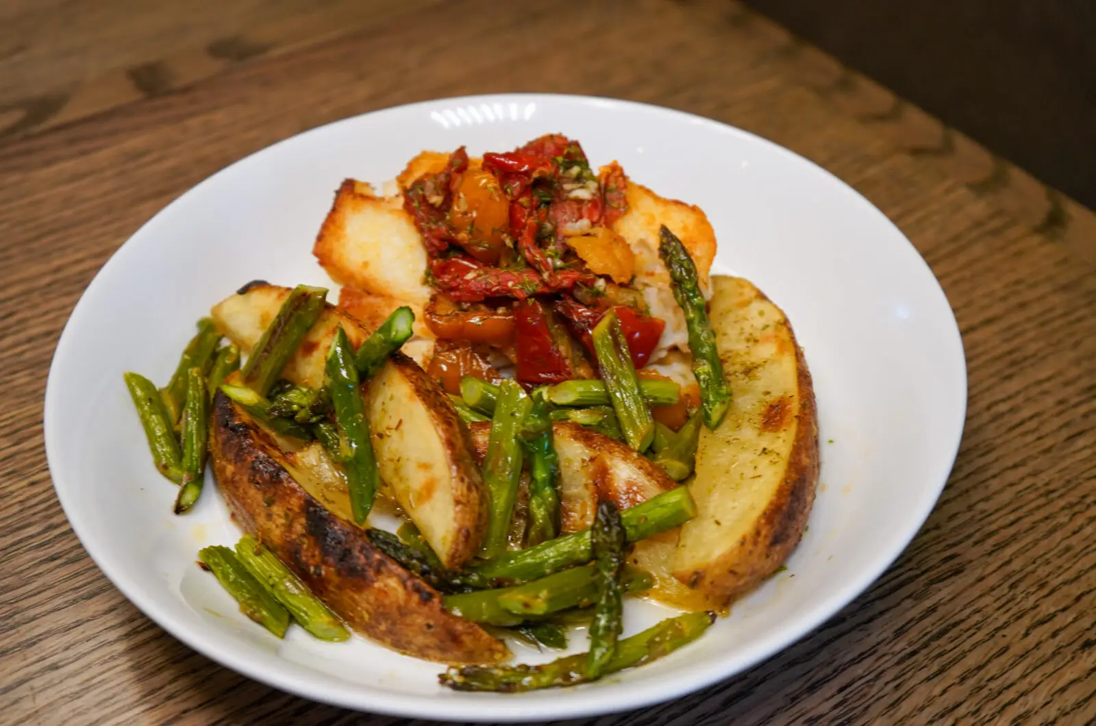 Icelandic Cod with Oven Roasted Tomatoes