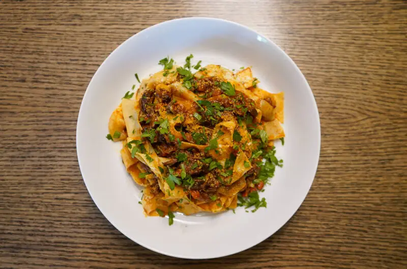 Beef Short Rib Ragu with Porcini Mushrooms